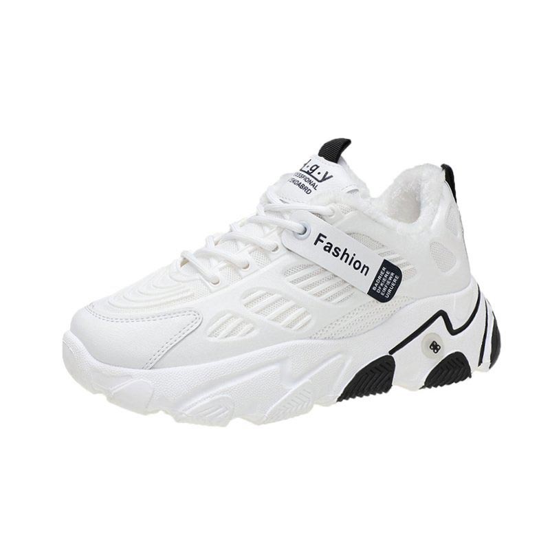 Warme schoenen voor dames winter sneakers voor dames sportschoenen hardloop winter sneakers dames sportschoenen tennis wit gebreid gmd -0934: 02- een -1200 / 5.5