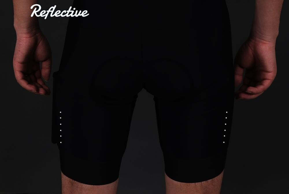 ¡Novedad de ! Culotte de ciclismo corto ligero con bolsillo lateral y almohadilla de gel de 4,0 para montar a largo plazo pimmer