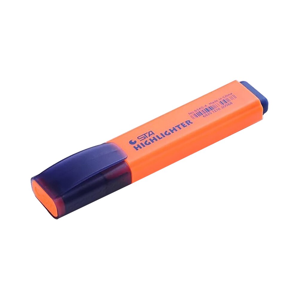 Sta highlighter markører assorterede farver bulk fluorescerende enkelt tekst fokus penne til understregning: Orange