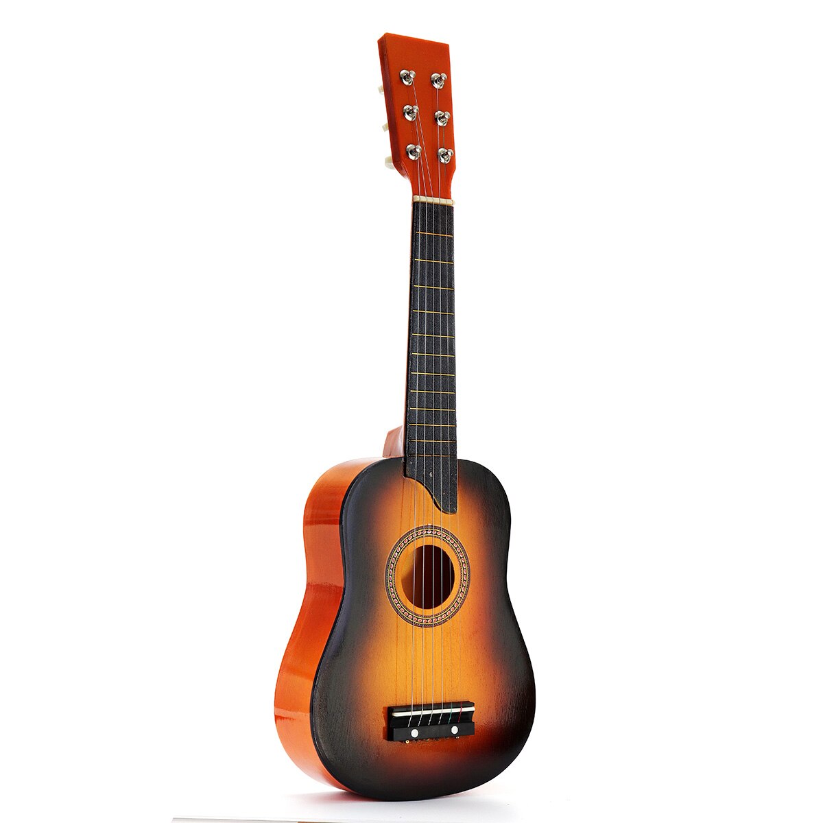 25 Inch Akoestische Gitaar 6 String Kids Houten Gitaar Voor Beginners Snaarinstrument Met Pick En String: Sun