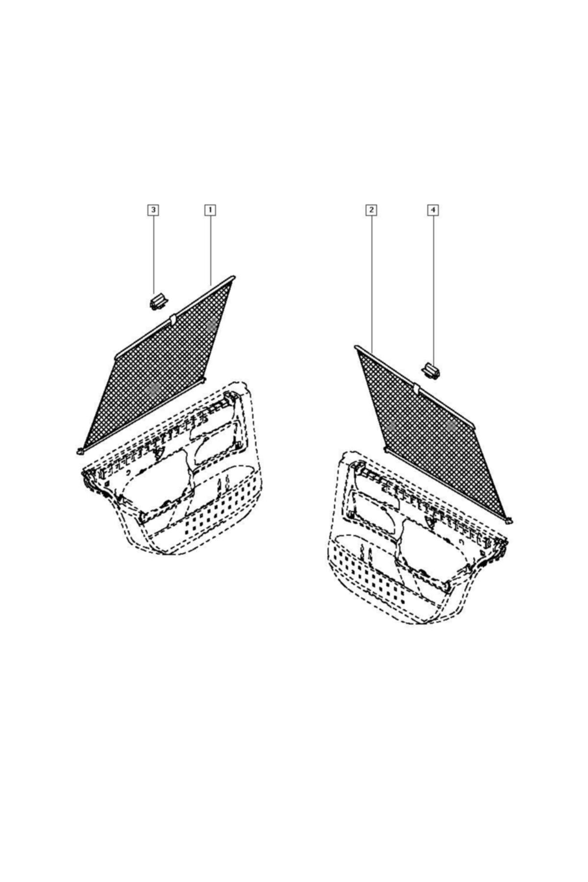 Clip pour rideau de porte latérale arrière, pour Renault Megane Mk2 (II), Fluence Laguna, Clip pour fenêtre, pare-soleil (2 pièces), accessoires pour voiture gauche et droite