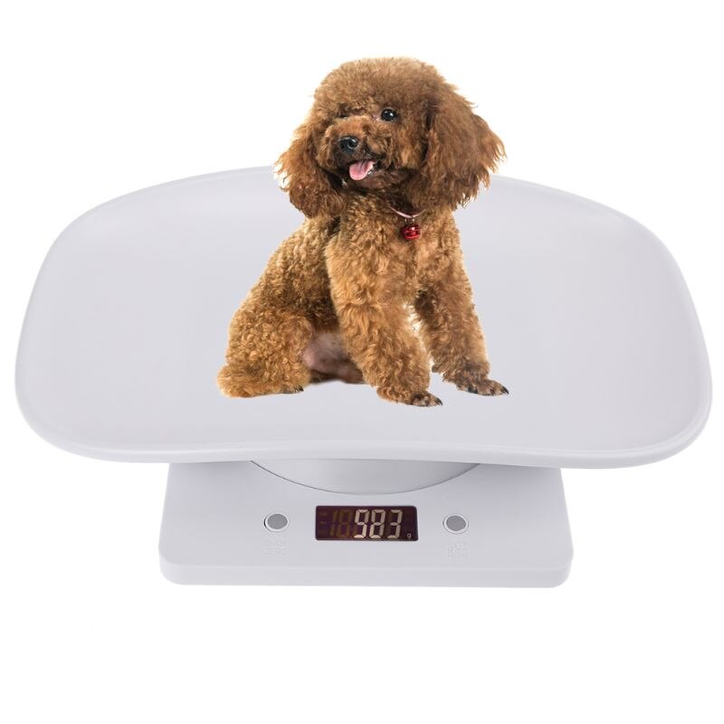 Báscula de animales para perros y gatos, báscula de peso Digital de 1g-10kg para bebés (kg/oz/lb) LCD