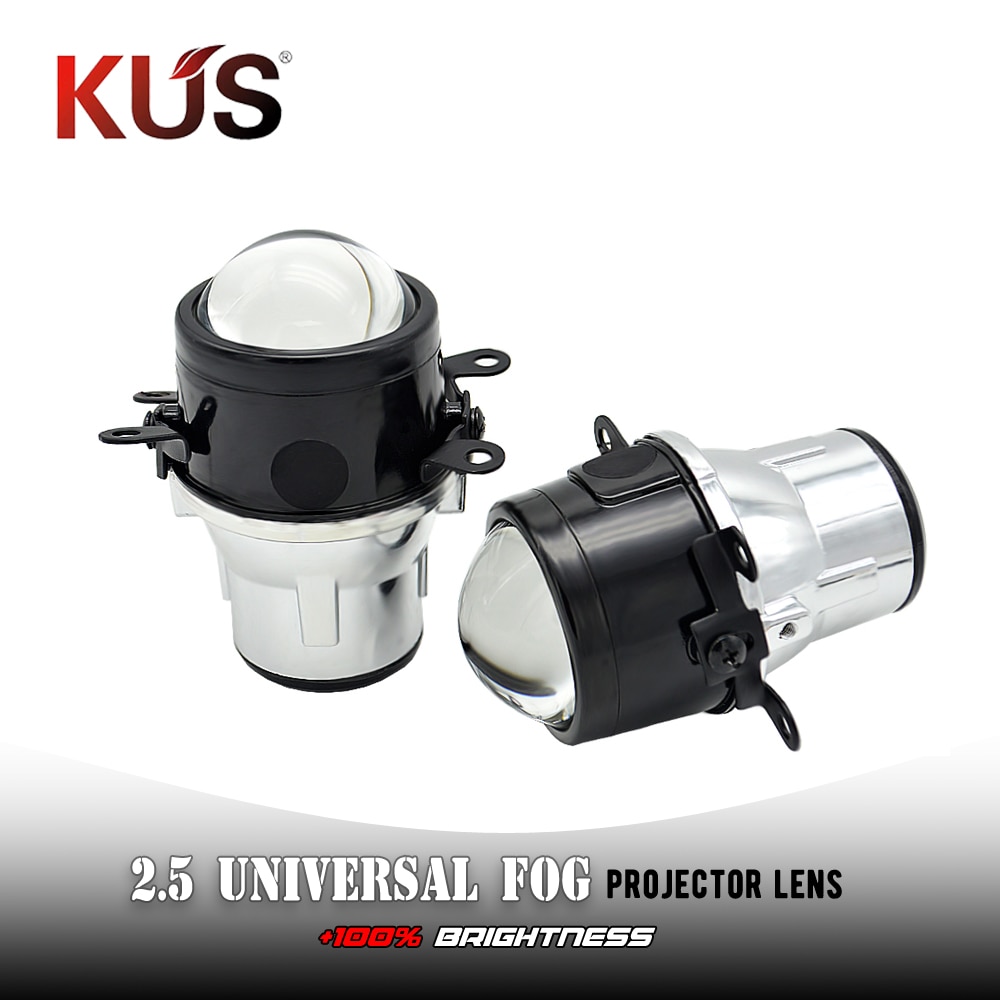 2.5 Inch Mistlamp Lens Voor Nissan/Jeep Wrangler/Fiida/Ford Volledige Metalen Bi Xenon Projector Lens auto H11 Mistlamp