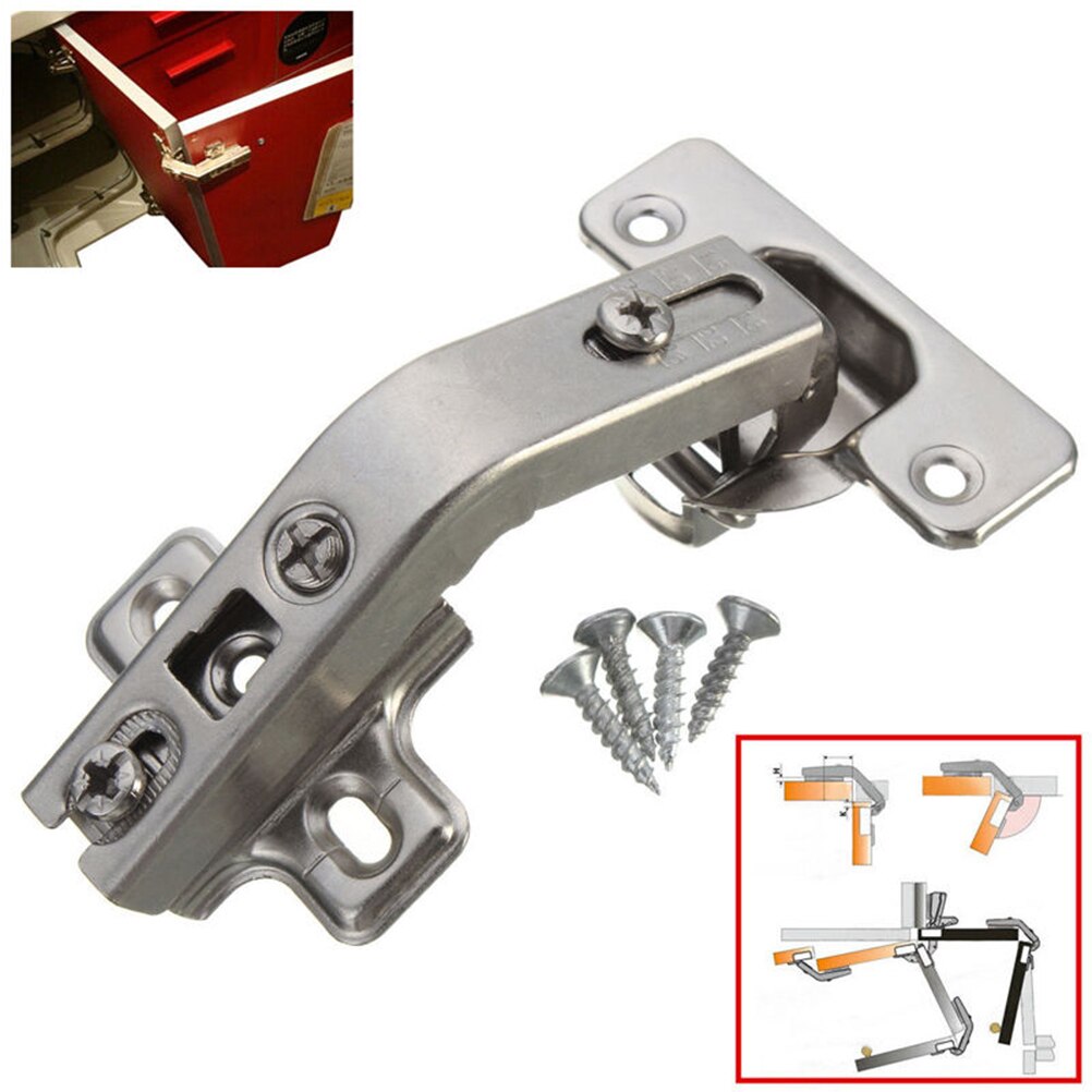 Bisagra de esquina para puerta de armario, utensilio plegable de 135 grados para cocina, baño, 2 agujeros,