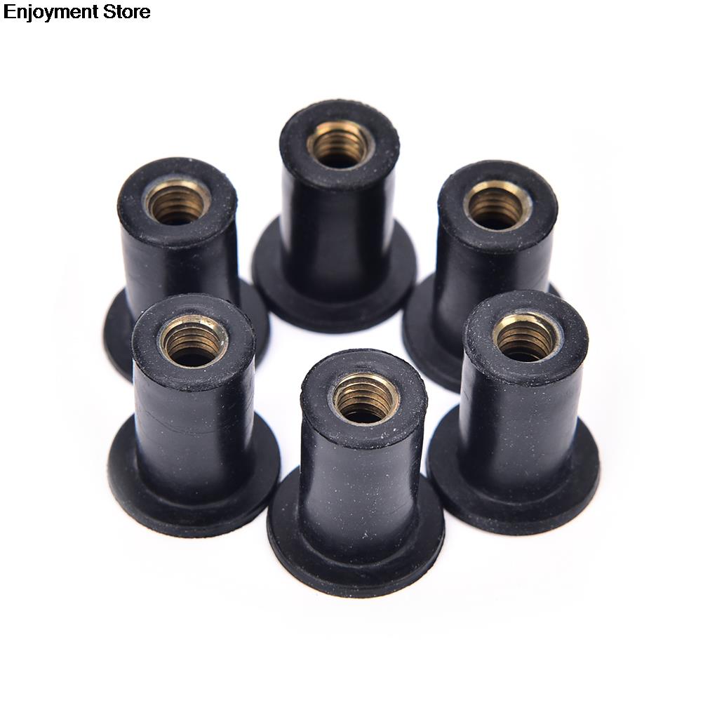 6 pcs Rubber Well Nuts M5 Rubber Well Nuts Blind Fastener rivet fishing kayak accessories jack nuts pack