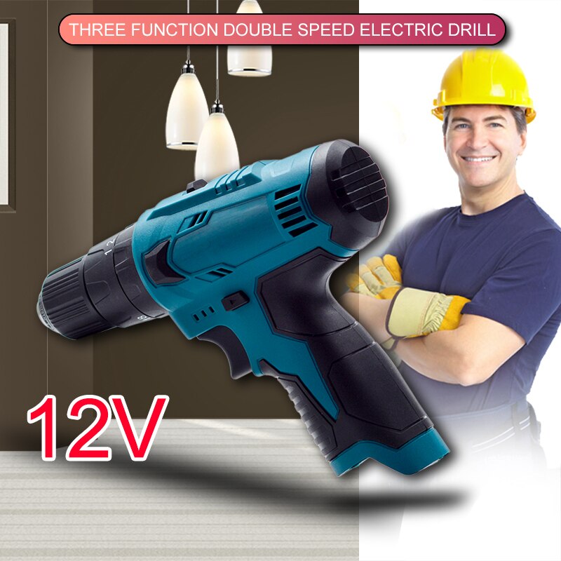 12V Electric Drill Rechargeable Lithium Battery Two Speed Electrical Cordless Screwdrivers Power Tools For Bosch 12V Battery