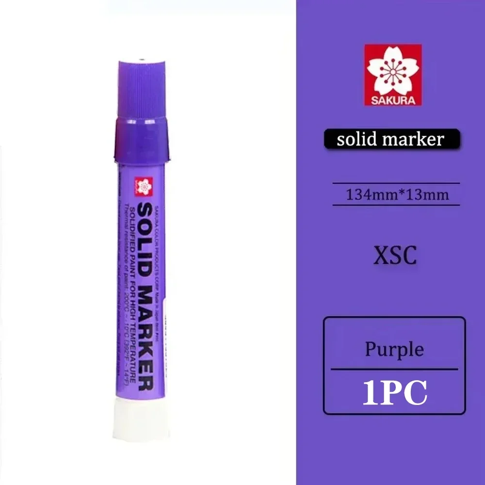 1PC SAKURA XSC Solid Color Marker Paint Pen Industrial Crayon Dry Writable Steel Plate Water-oil Surface Permanent Markers: Khaki
