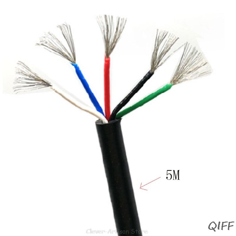 5 kerner silikone kabeltråd elektronisk loddejern stc -t12- linjersvejsestation høj temperaturmodstand  au 24 20: 5m