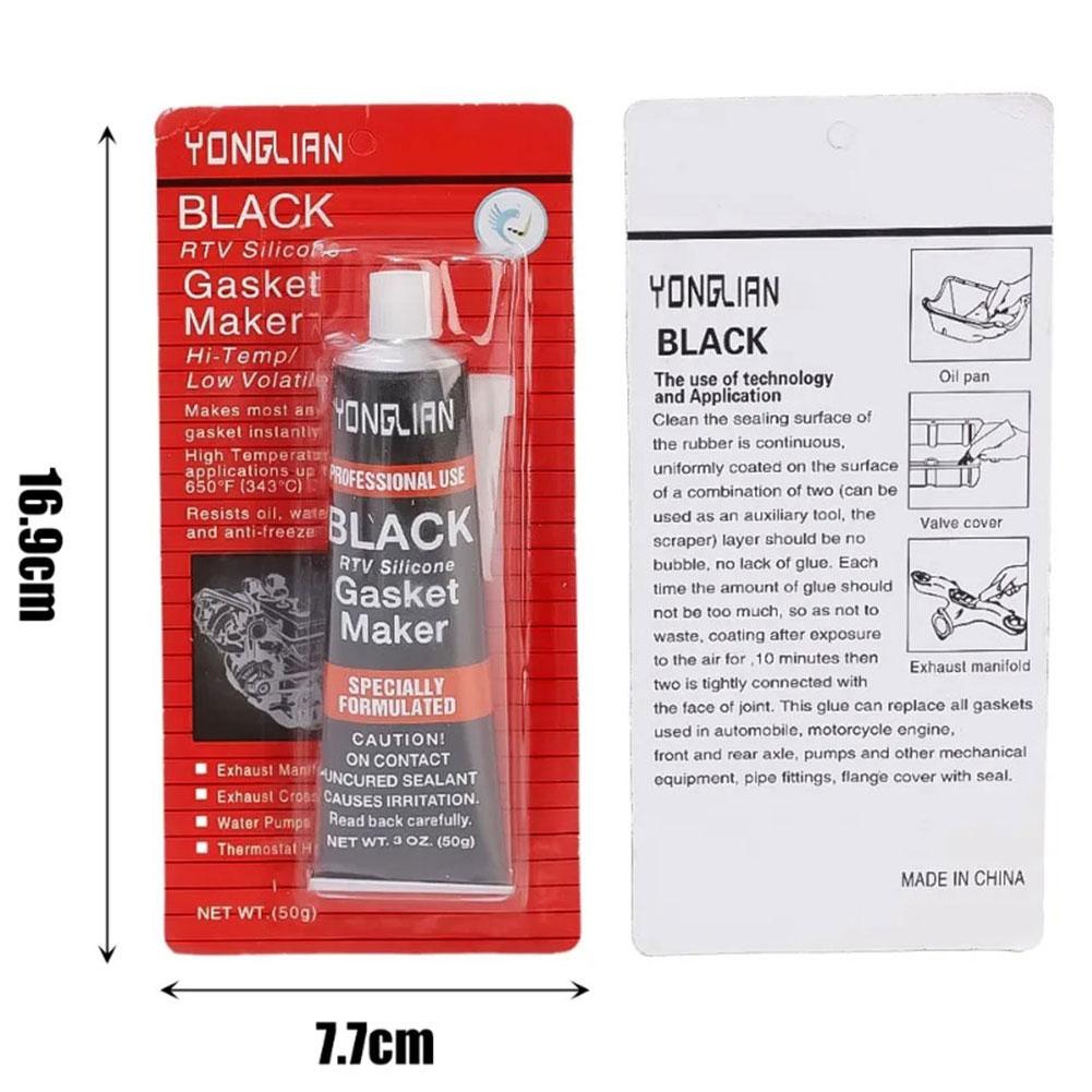 Automotive Gasket Sealant Liquid Gasket Sealer Engine Sealants Black Liquid Gasket Sealer Oil Resistant Gasket-Free Car Sealant