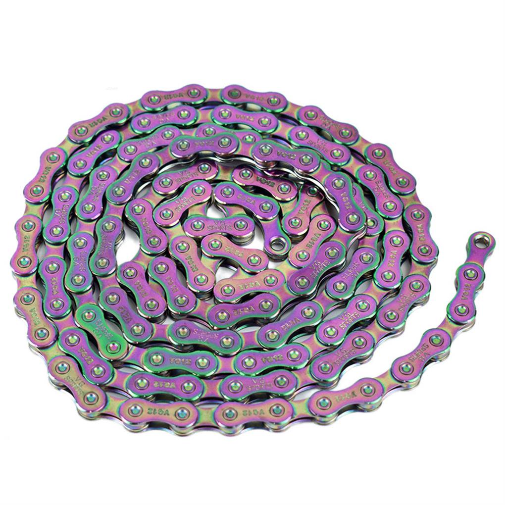 Bike Chain Mountain Bike 12 Speed Carbon Steel Chain Road Bicycle Accessory Replacement for Shimano, Silver: 3