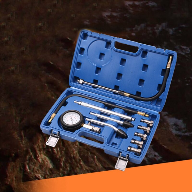 Kraftstoff Druck Tester Messgerät Bausatz Gasolines Gas Injektion Manometer Werkzeug einstellen Mit Inline Montage Schrader Adapter Für Auto