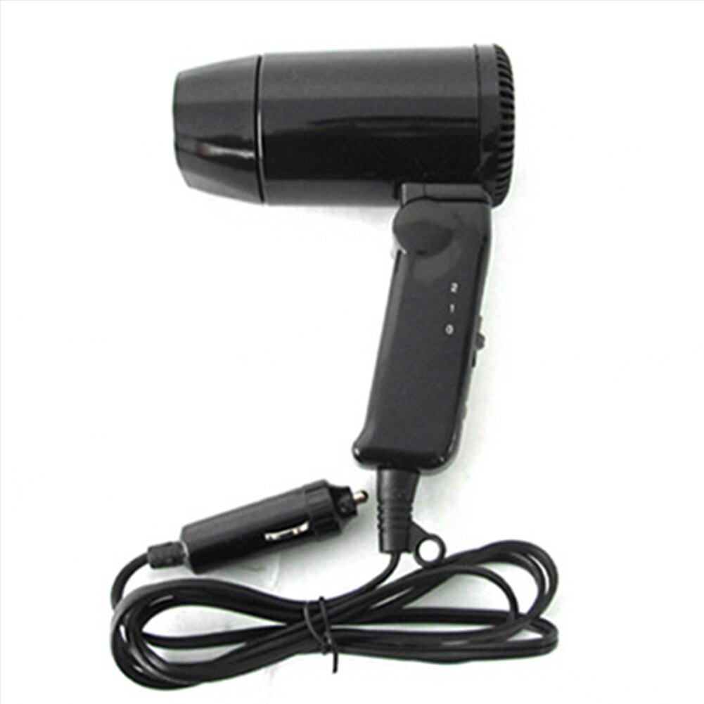 12V składana suszarka robić włosów suszarka robić włosów odmrażacz podróż karawana przenośny kemping 12V samochodowa suszarka robić włosów automobilowy urządzenia elektryczne
