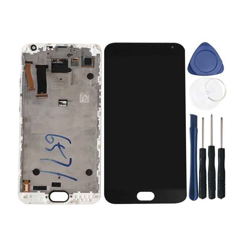 M & Sen-pantalla LCD Original de 5,5 pulgadas para Meizu MX5 MX 5, con marco y Digitalizador de Panel táctil para Meizu MX5