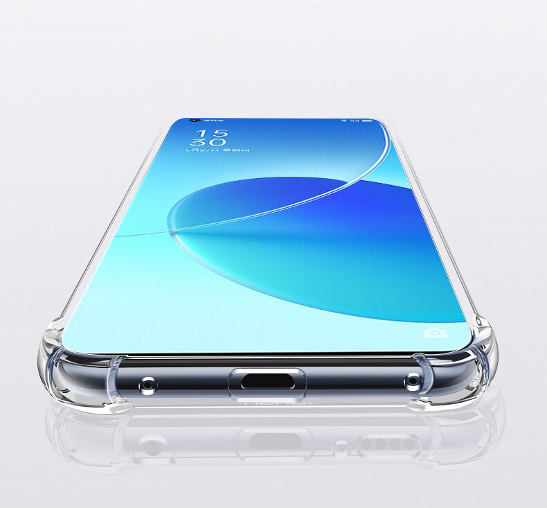 Originele Clear Airbag Funda Voor Oppo Reno 6 Z Pro Plus Lite 5G Achterkant Anti Fall Shockproof Reno6 6Z 6Pro 6Lite Silicon Coque