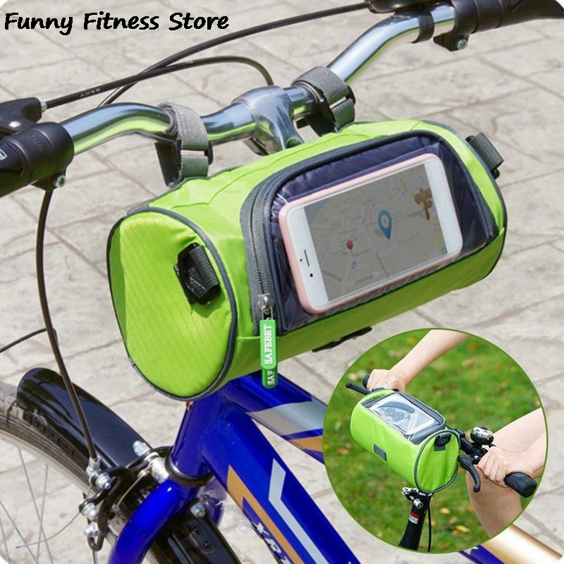 Waterdichte Fiets Mobiele Telefoon Tassen Bike Fietsen Touchscreen Telefoon Pouch Grote Capaciteit Voorframe Pannier Tube Houder