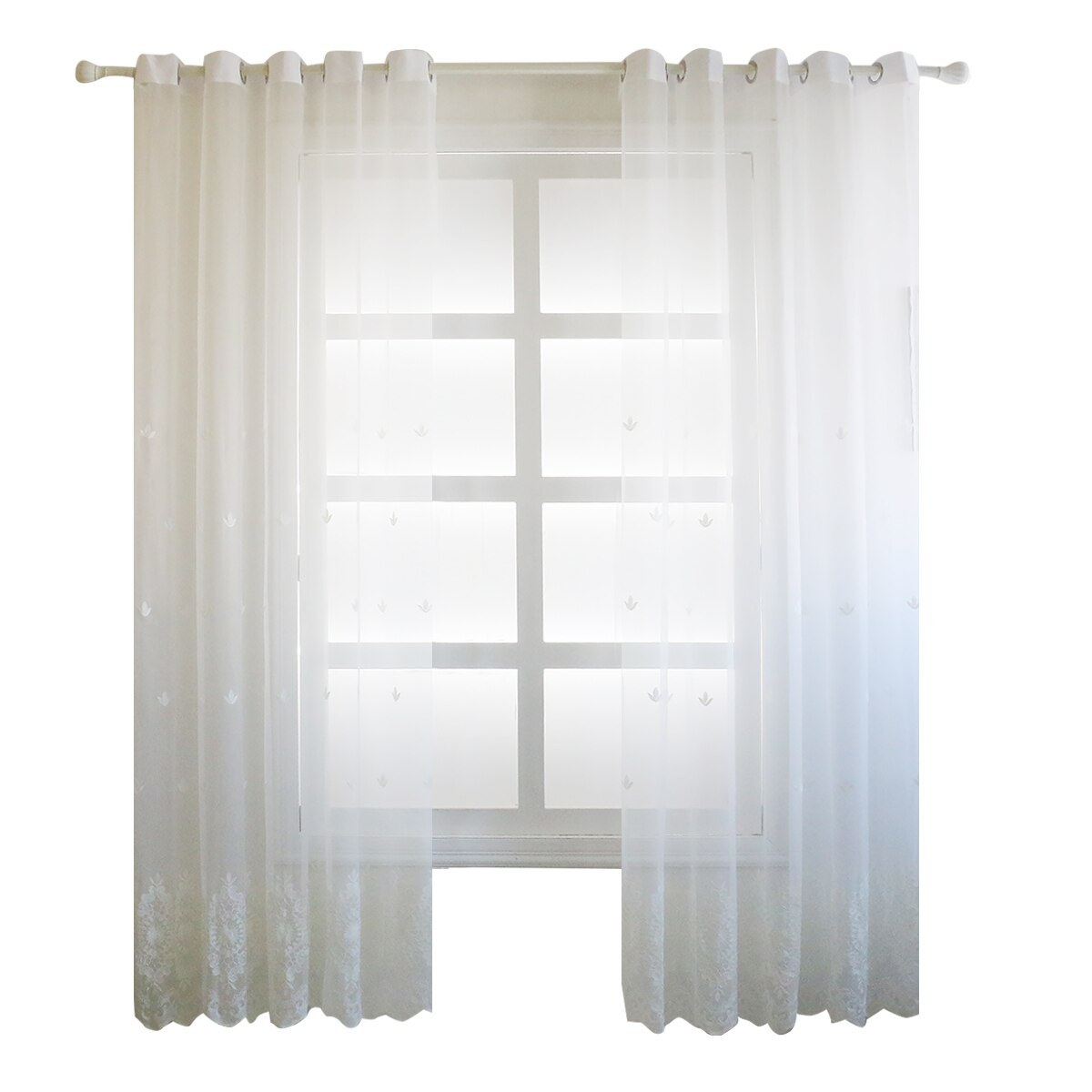 Weiß Europa Solide Weiß Garn Vorhang Fenster Tüll Vorhänge Für Wohnzimmer Küche Decro Moderne Fenster Behandlungen Voile Vorhang: White 100X250 punch