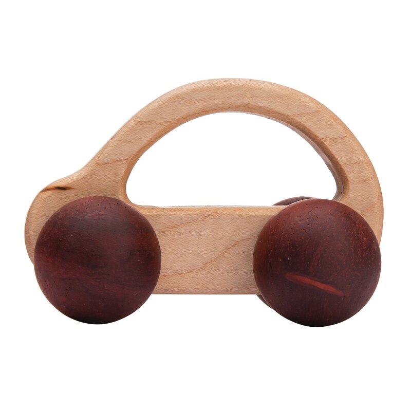 3Pcs Holz Spielzeug Montessori Pädagogisches Buche Zahnen Holz Auto Kinder Cartoon Auto Spielzeug Baby Holz Für 1-6 jahre Alt Kinder: H 3pcs