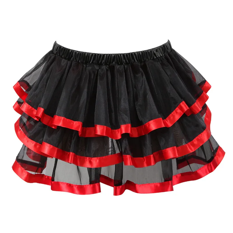 Nederdel til kvinder plus size tyl voksen tutu mini dans faldas saias femininas plisseret midi kostume korset rød pink blå rød hvid