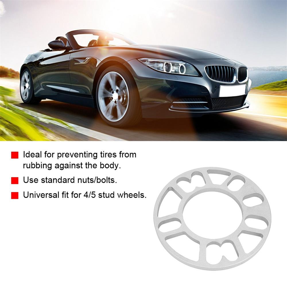Espaciadores de rueda de coche Universal, adaptador de placa de cuñas, apto para 4x100, 4x114,3, 5x100, 5x108, 5x114,3, 5x, 5x120, 1 unidad