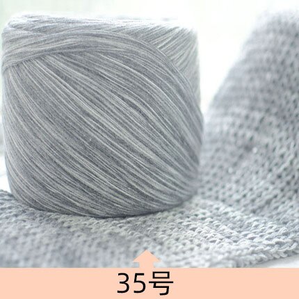 Fil de coton teint coloré 250g, 100% fils de coton pour tricoter à la main, fil serré coloré broderies crochet t4: 35