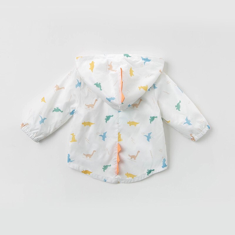 DBW12886 dave bella spring baby boys print coat children tops infant toddler hooded outerwear