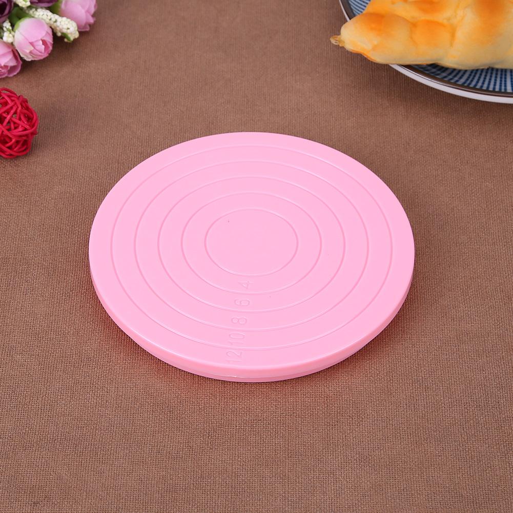 Round Cake Polished Rotating Plate DIY Cake Decorating Swivel Turntable Baking Tool Kitchen Cake Baking Accessories Household