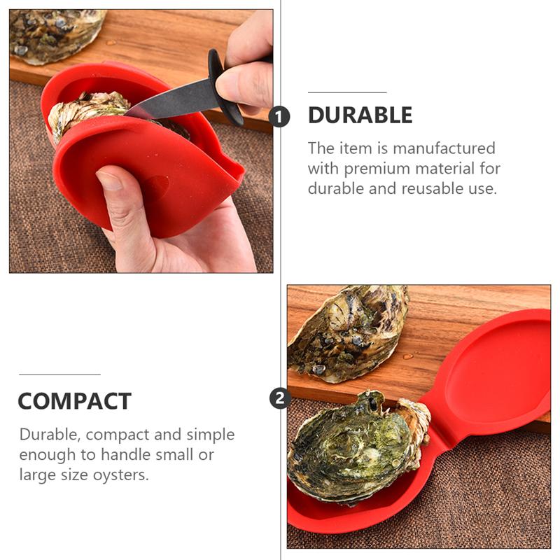 1Pc Oyster Shucking Hand Clip Oyster Shucker Shellfish Opener Tool Kitchen Tool Hand Guard Opening Tool