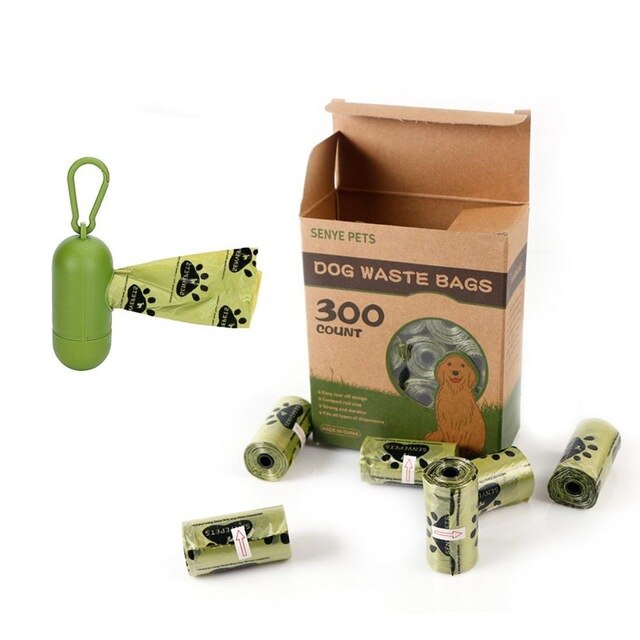 Dog Poop Bags Earth-Friendly Outdoor Home Clean Refill Garbage Bag Compostable Dog Poop Bags 270/690 Large Quantity: 16Dispenser Senye