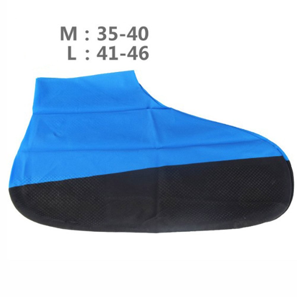 1 Pair Rubber Boots Shoe Cover Rubber Thicken Rain Reusable Elasticity Overshoes Anti-slip Waterproof Bike Boot Protector Covers