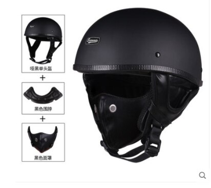 Brammo Moto Rcycle Helm Vintage Pu Leer Half Helm Moto Rbike Helm Moto Casco Bril En Masker: 15