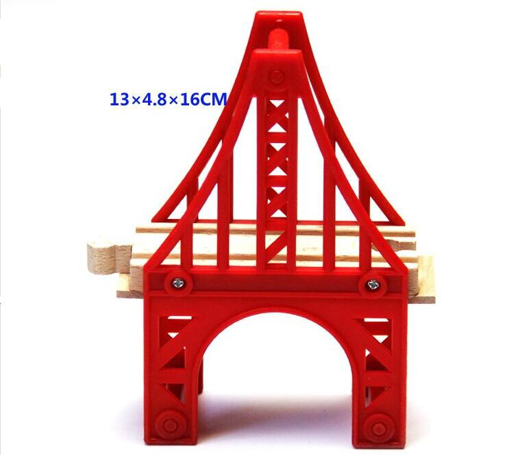 EDWONE-1 stücke Thomas Holz Zug Track Eisenbahn Zubehör Alle Verschiedenen Arten Brücken Für Thomas Züge Biro: tower bridge