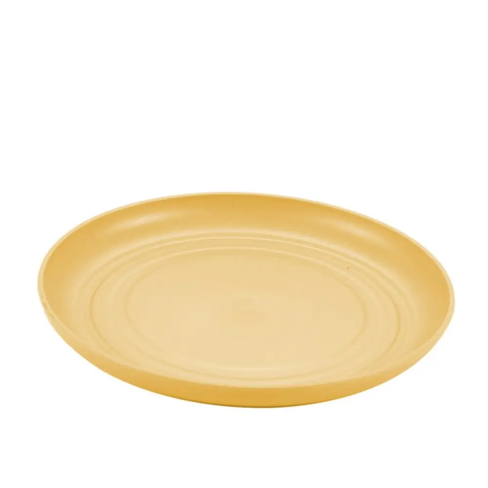 Küchen zubehör Kunststoff Weizens troh Teller runde unzerbrechliche Teller 15cm mikrowellen geeigneter Geschirrs alat: WHITE