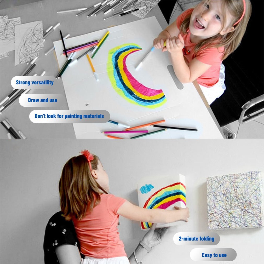 Children Cartoon Decorative Picture Kids Room Decorative Picture Frameless Canvas Painting Kids Wall Art