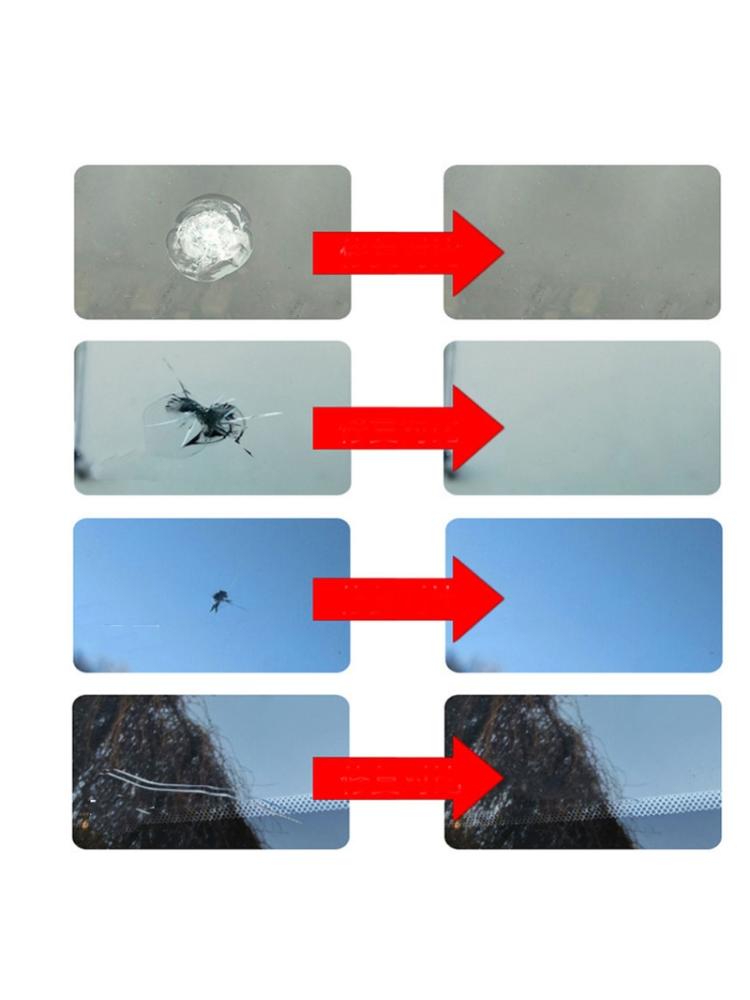 Car Windshield Repair Kit Auto Glass Crack Repair Tools with Repair Agent