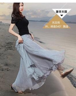 Object - Objbianca Lo Long Skirt - 4911670 White Sand main image 0