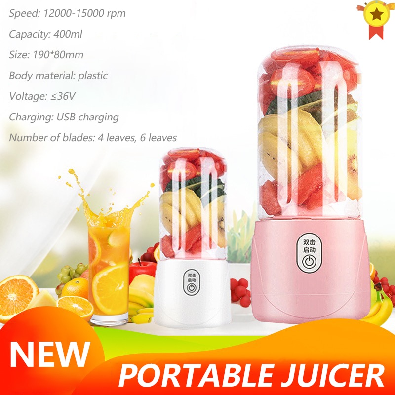 Portable blender usb mixer electric juicer machine smoothie blender mini food processor personal blender Xiomi juice blenders