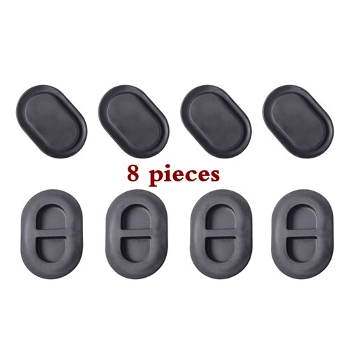 Musta pohjalevyn tyhjennystulppa takalattian rungon tulppa pieni kumitulppa jeep wranglerille jk jl ulkotarvikkeet: 8 kpl