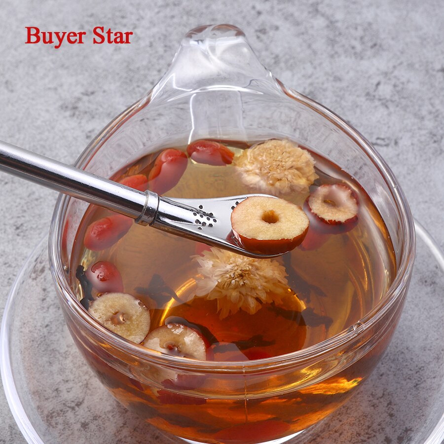 2 stk yerba mate bombilla rustfrit stål sugerør teskefuld si til sugerør med filter drikke teske infuser