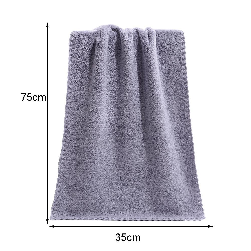 1PC Coral Fleece Lightweight Towel Color Water Absorbent Face Towels Home Velvet Textile For Spa Clean Bath Bathing Towel
