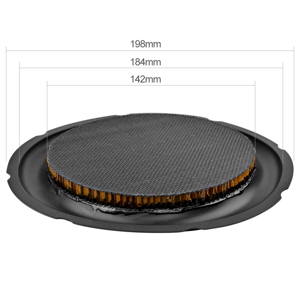 Aiyima 8 tums 10 tums basradiator passiv bikakeformad gummi vibrationsplatta extra basmembran för 8 " 10 " bashögtalare gör det själv: 8 tum