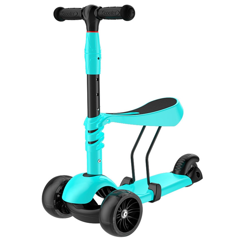 Outdoor Voet Scooters 3-In-1 Kinderen Scooter Beginners Baby Handvat Driewieler Flash Balans Fietstocht Voor kinderen 3-6 Jaar Oude