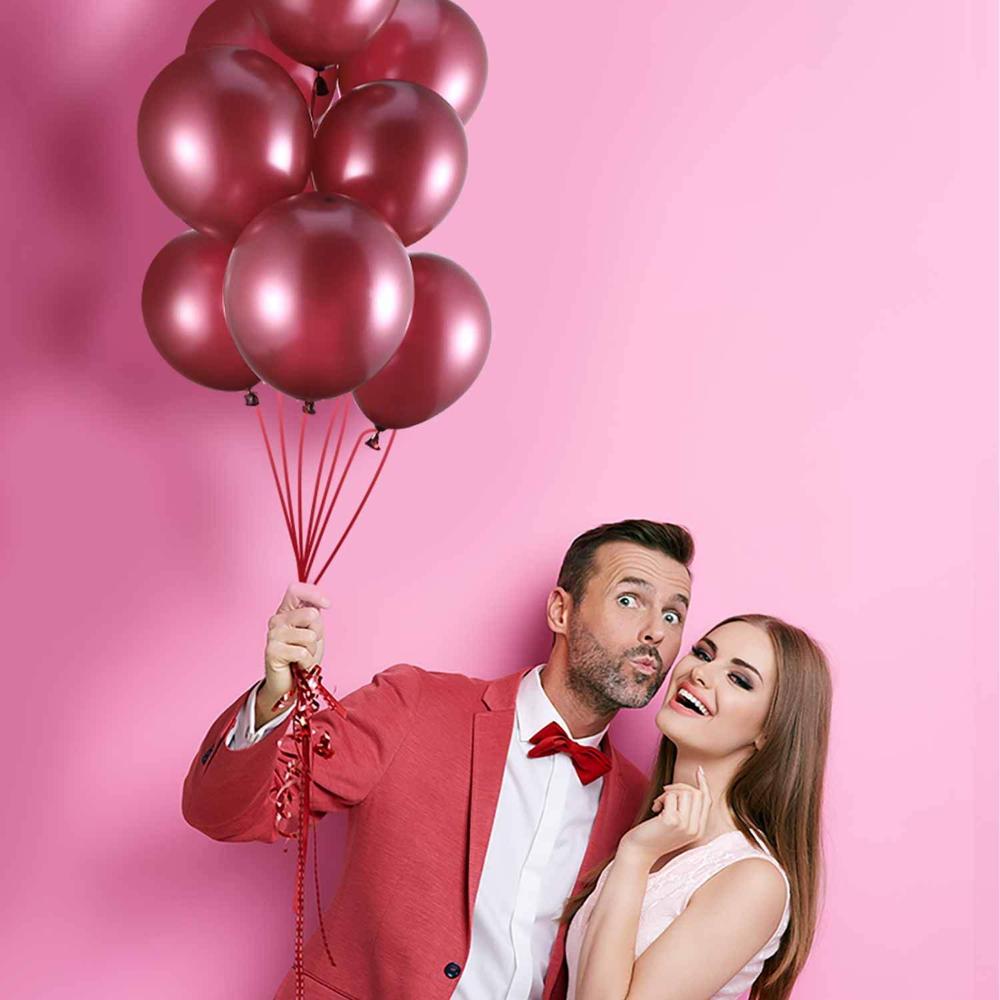 Hestya Burgundy Balloons 12 Inch Latex Party Balloons Burgundy Wine Red Balloons Weddings Birthday Bridal Shower decoration