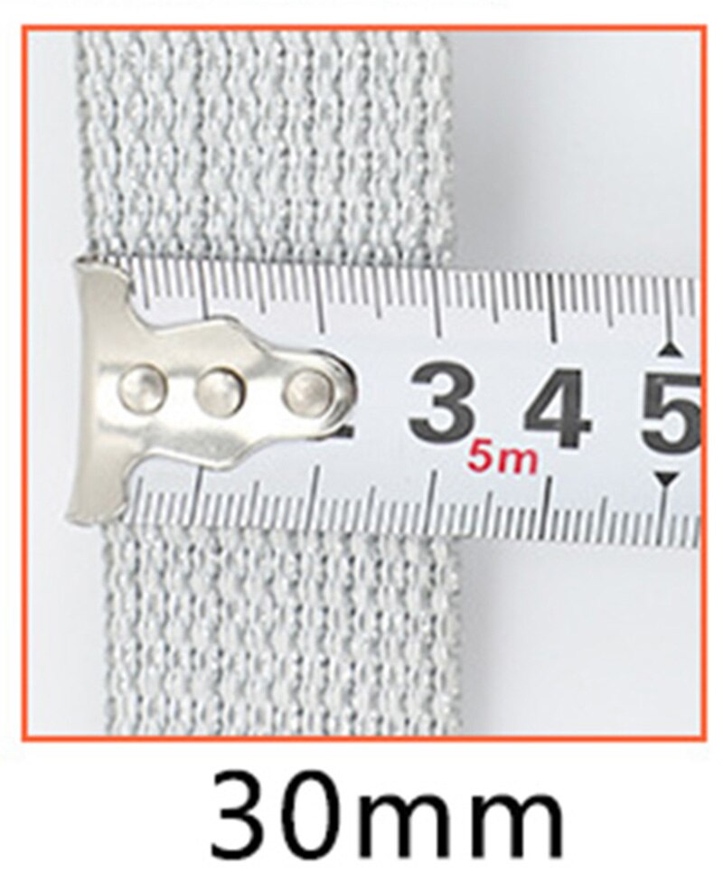 Meetee 4M 25/30/40Mm Nylon Jacquard Singels Rugzak Band Huisdier Kraag Tape Riem Diy Zak kledingstuk Band Naaien Kant Lint Accessoires: White-30mm