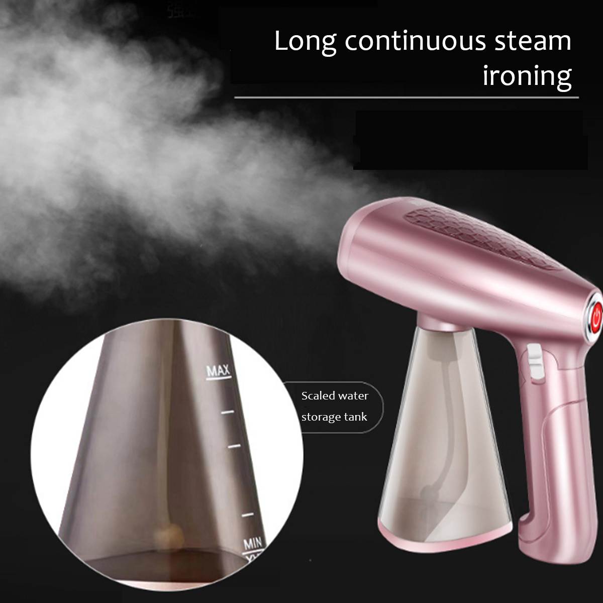 1500W Handheld Steamer Powerful Garment Steamer Portable continuous output Fast-Heat Steam Iron Ironing Machine For Home Travel