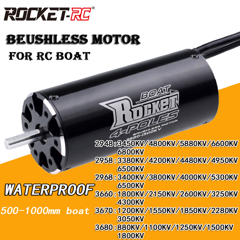 Rocket RC 2948 2958 2968 3660 3670 3680 borstelloze motor voor RC 500-1000 mm Traxxas Feilun-boot