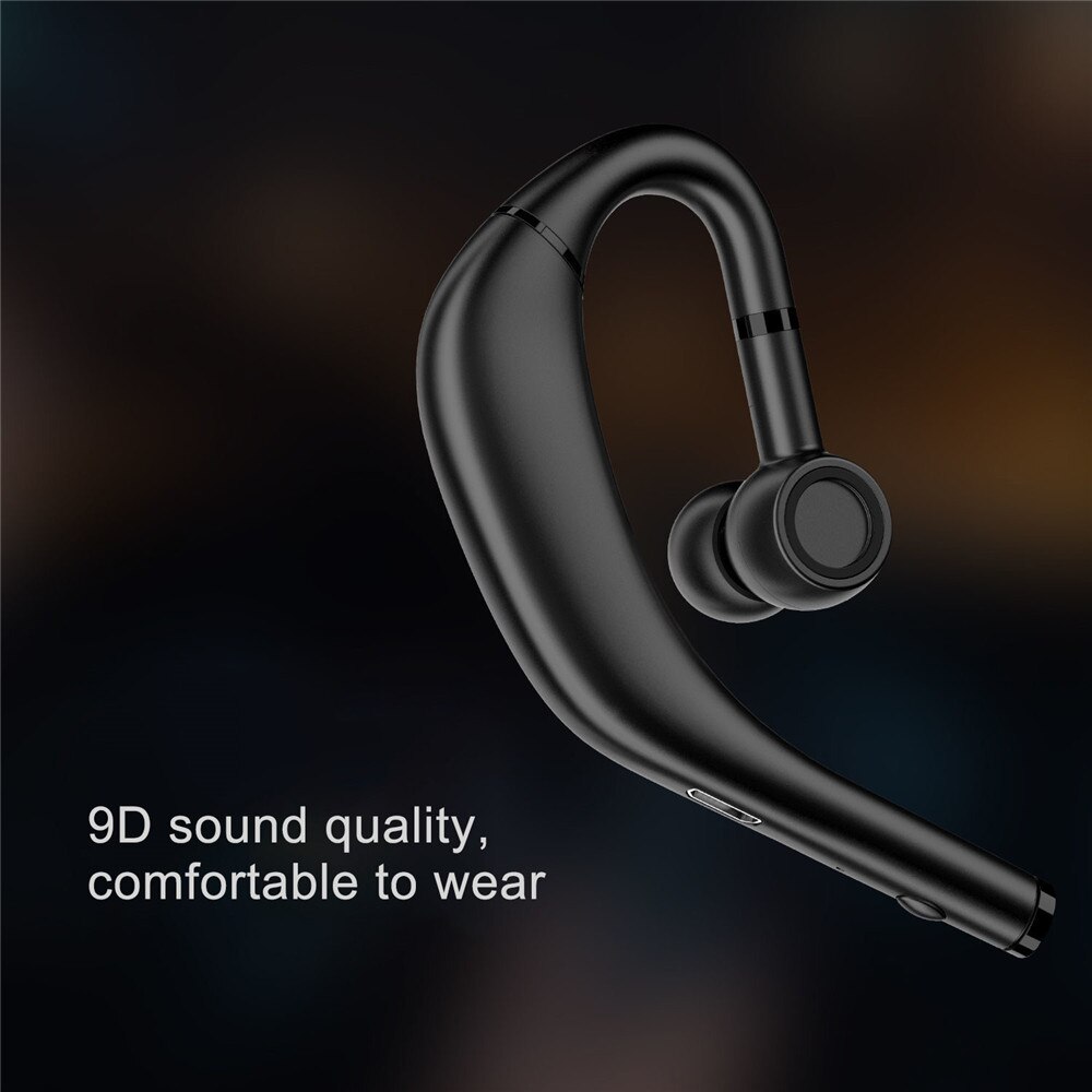 5.0 Blutooth Wireless Earphone Hands-free HD Call Headset Car Waterproof Bluetooth Earpiece With Mic for iPhone Xiaomi Samsung