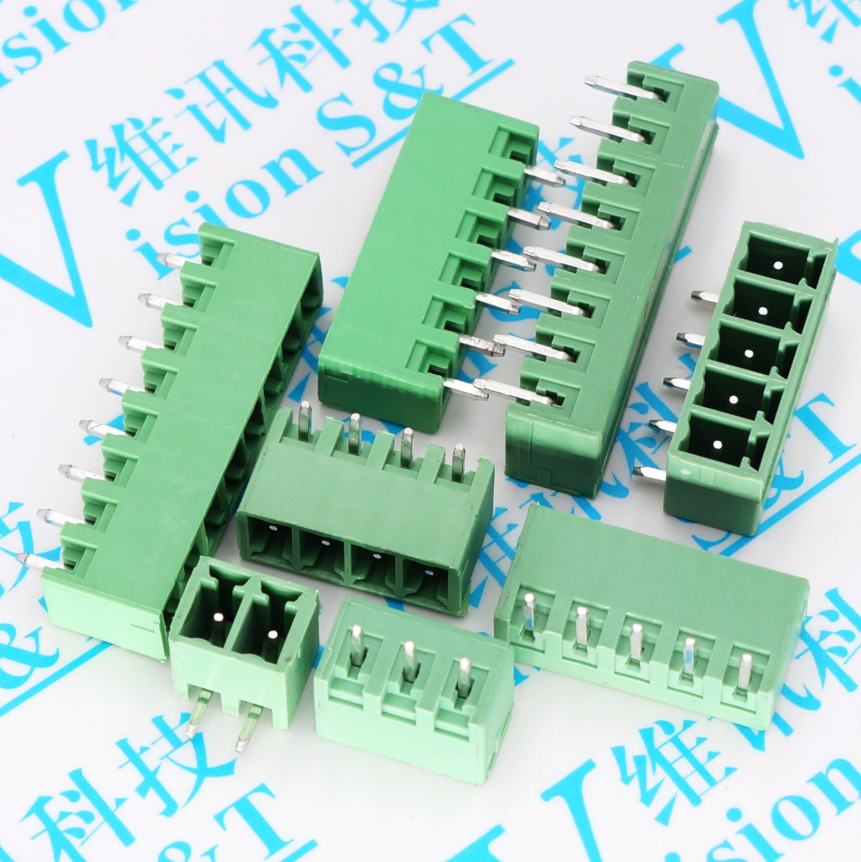 Connecteur PCB 10 Broches Pas 5.08mm Angle Droit - Lot De 5 Ensembles Uxcell