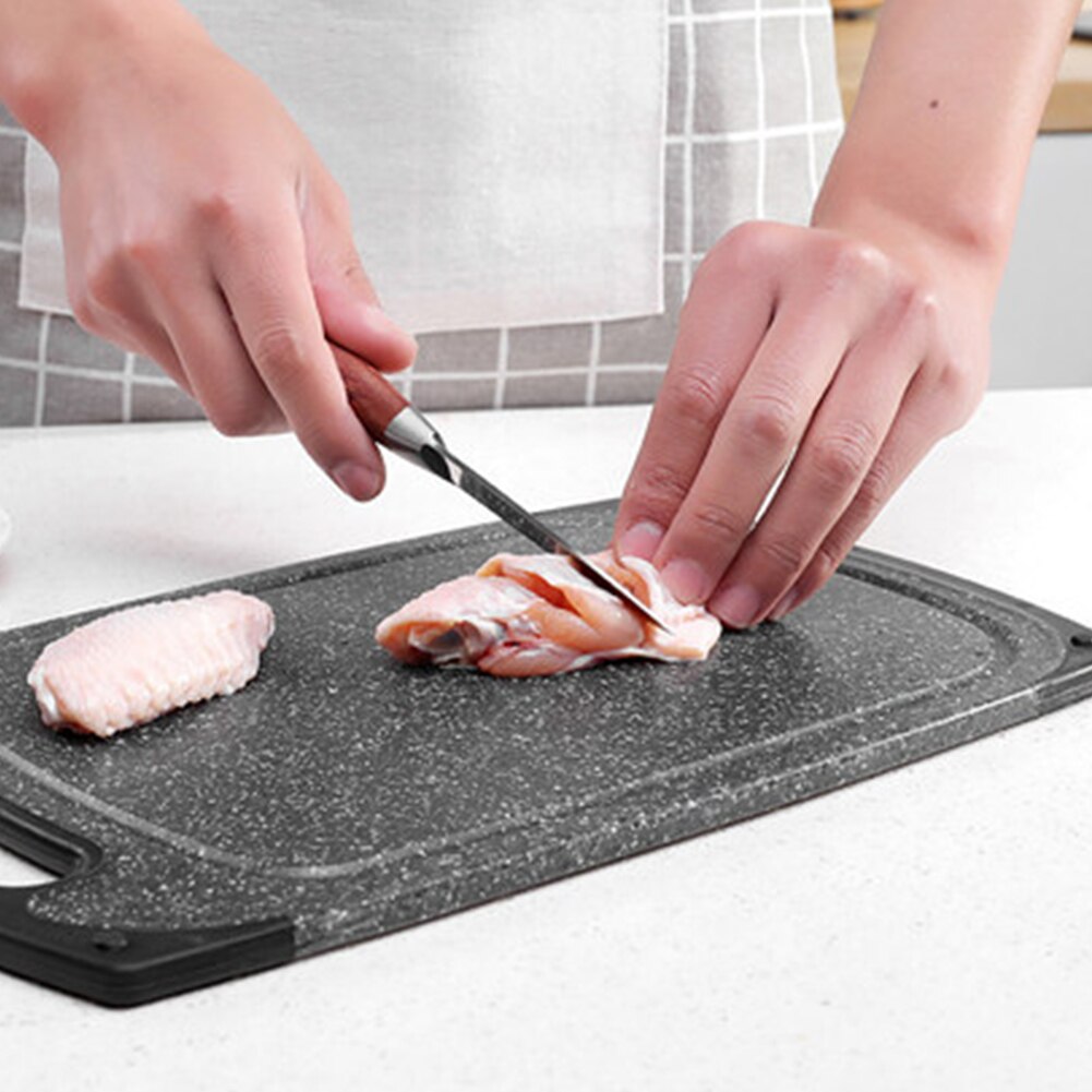 Imitation Marble Fruit Vegetable Meat Cutting Block Tools Anti-Bacterial Cutting Board Chopping Block PP Kitchen Chopping Board
