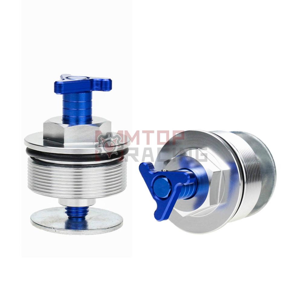 Tapa de horquilla de precarga para Yamaha XT660 43mm, pernos de horquilla triajustables