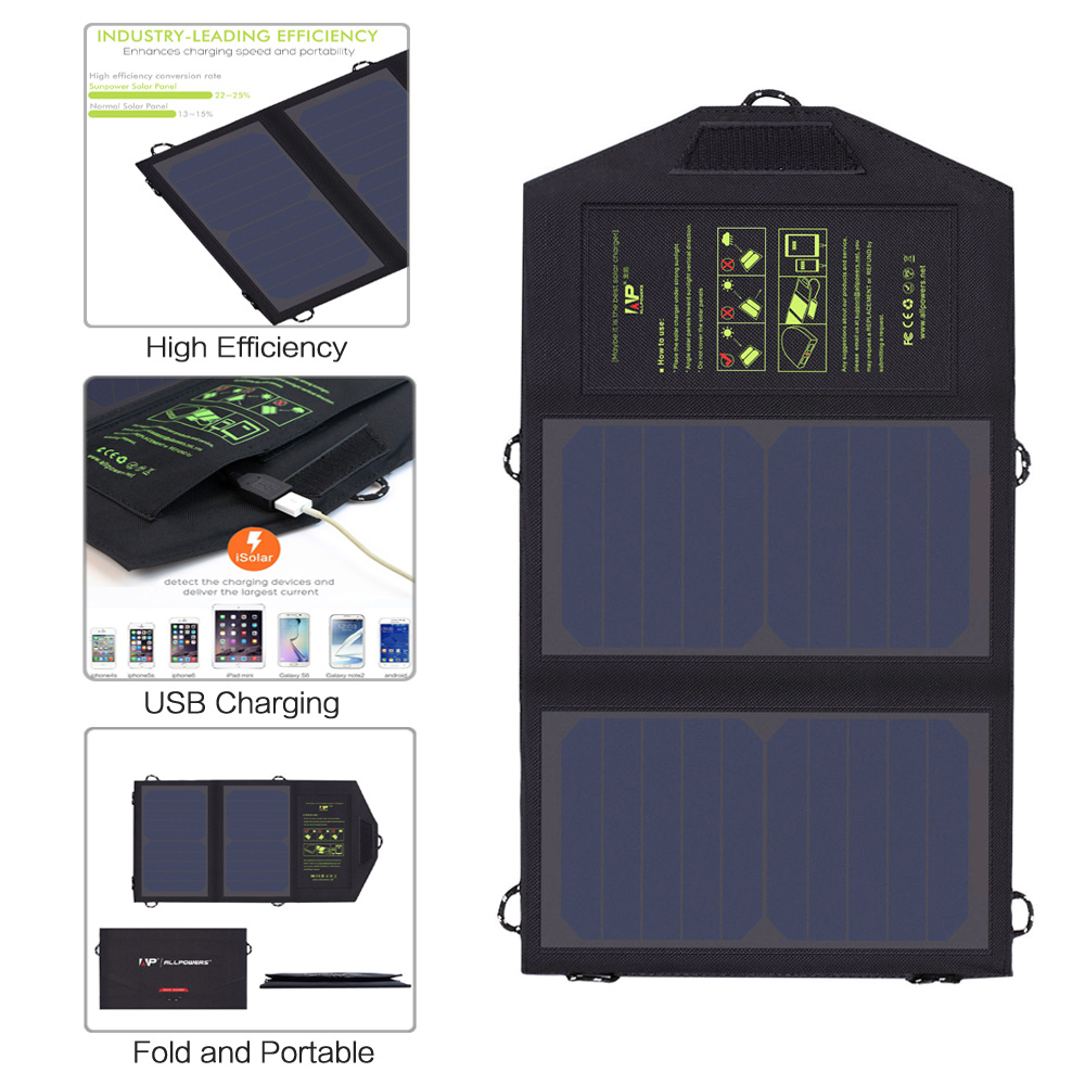 Solar Batterie Power Bank 10W Ladegerät für iPhone 6 6s 7 8 iPhone X Xr Xs Xs max iPad Air iPad mini Samsung LG HTC Sony.